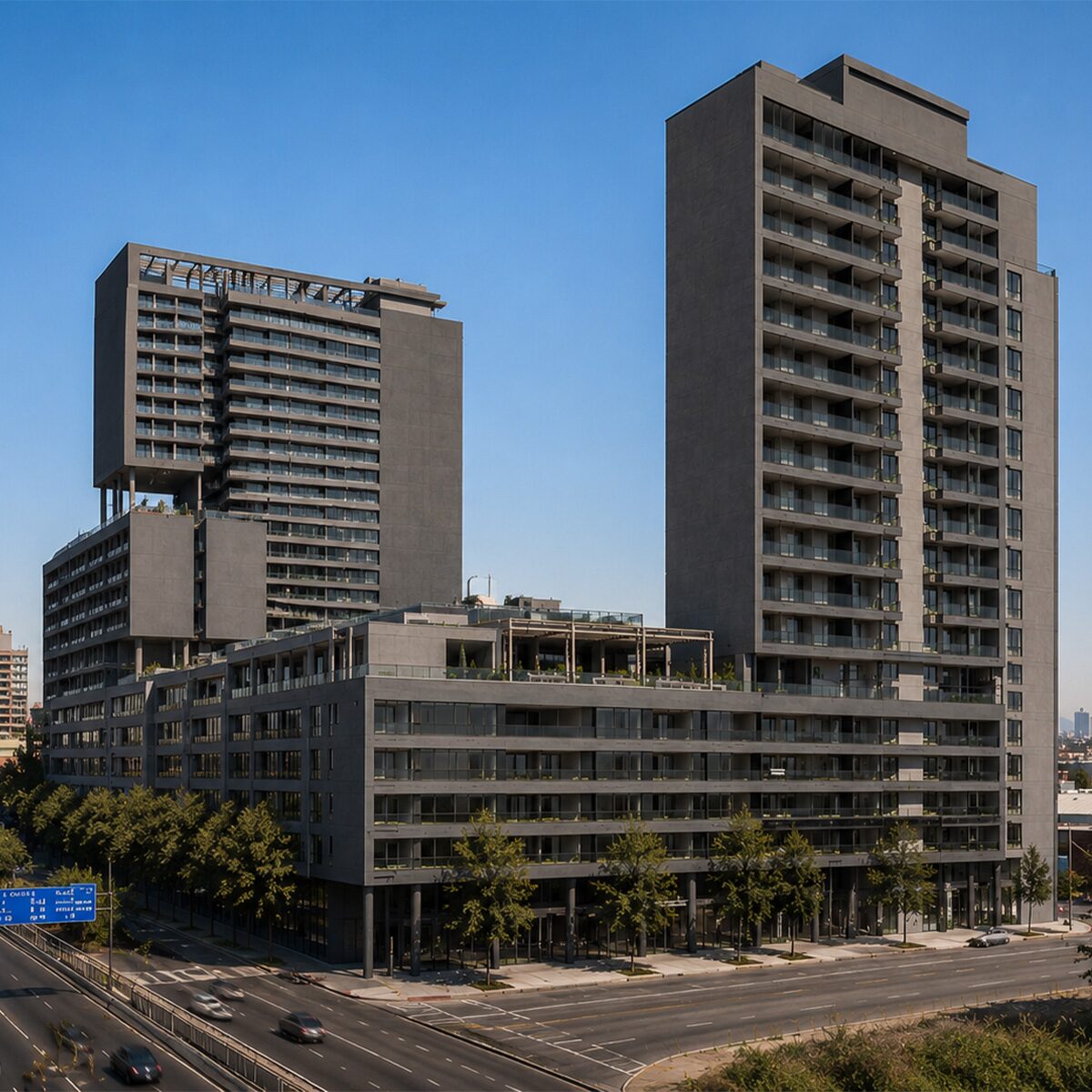 Fachada del edificio Ciudad Mackenna